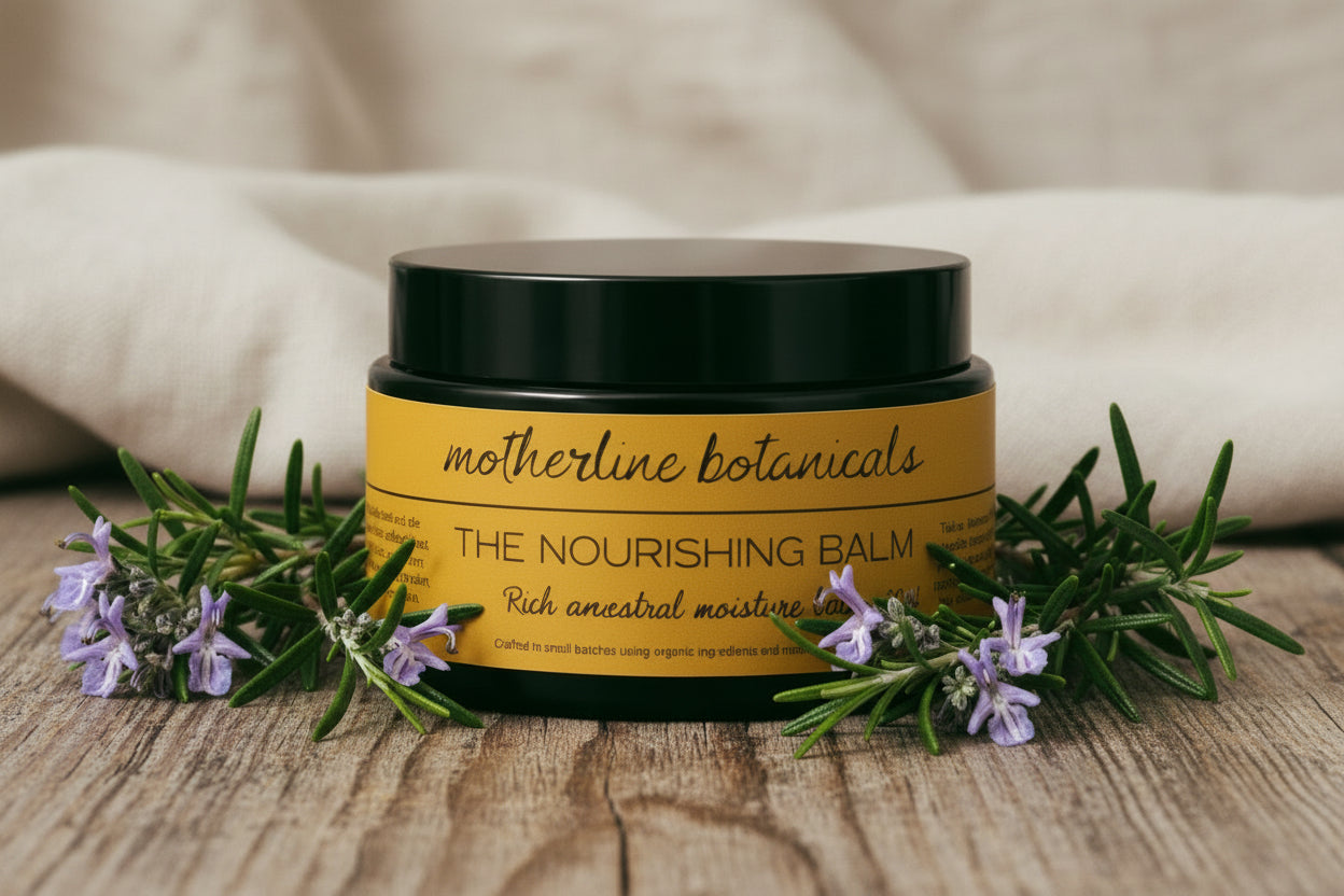 Rich natural moisture balm made with tallow, beeswax, and botanicals in Wiltshire